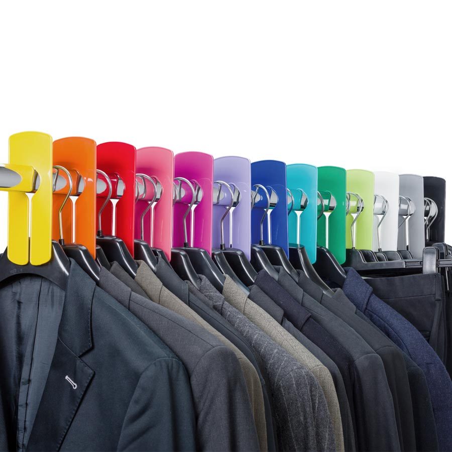 Garment Clothes Rail Dividers Packs of 1/5/10/15/20 Bright Bold