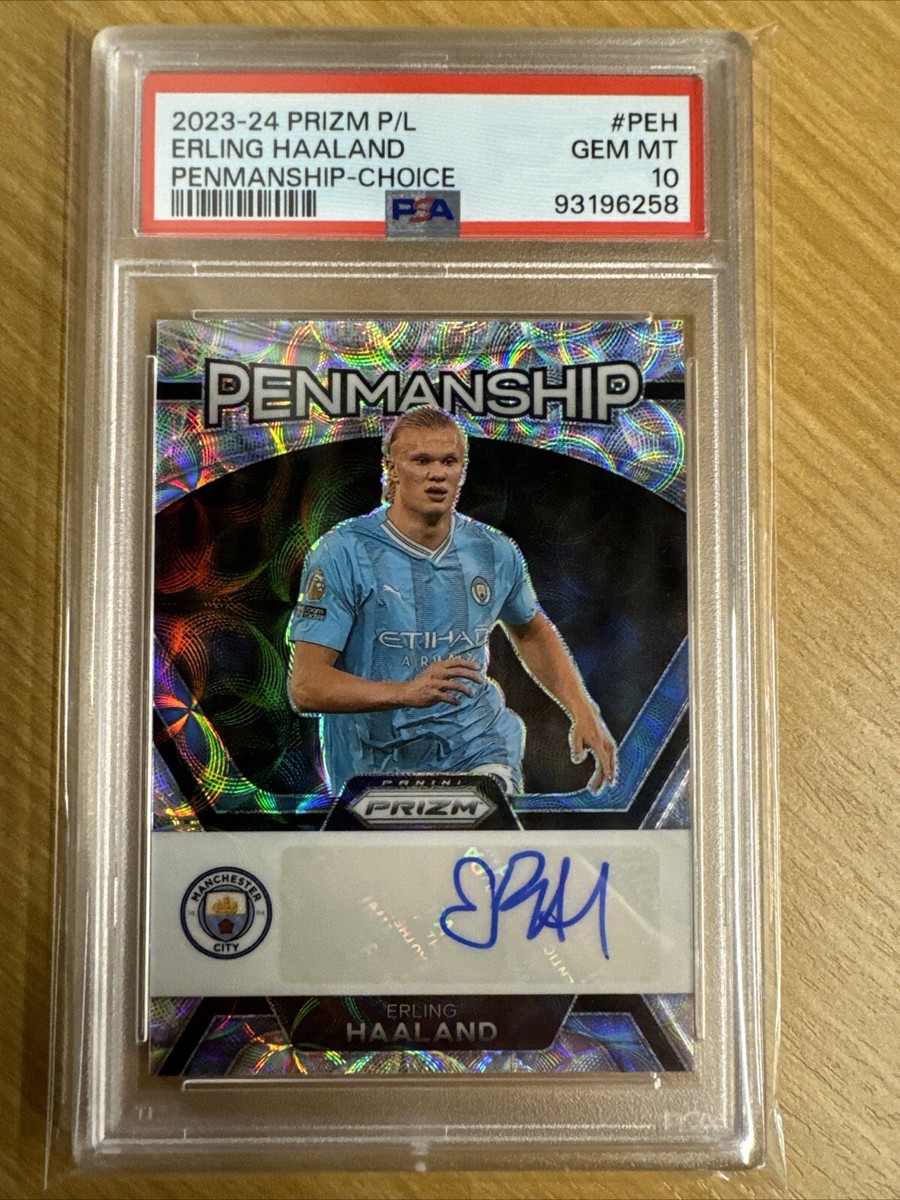 2023-24 Panini Prizm EPL Choice ERLING HAALAND AUTO PSA 10 2023-24 Panini Prizm EPL Choice ERLING HAALAND AUTO PSA 10