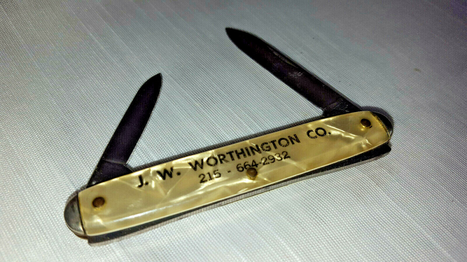 AUTOPOINT POCKET KNIFE J.W. Worthington Co. Advertising CHICAGO USA MOP