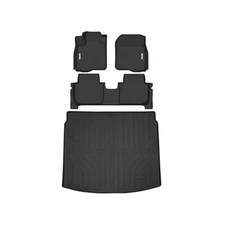 Tesson Floor Mats Accessories 2 Row Liners Set & Cargo Liners Custom Fit for ...