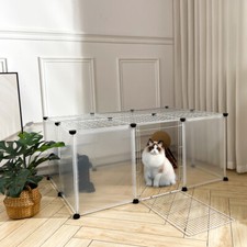 8-18 Panels Pet Dog Play Pen Puppy Rabbit Playpen Detachable Cage Fence Kennel