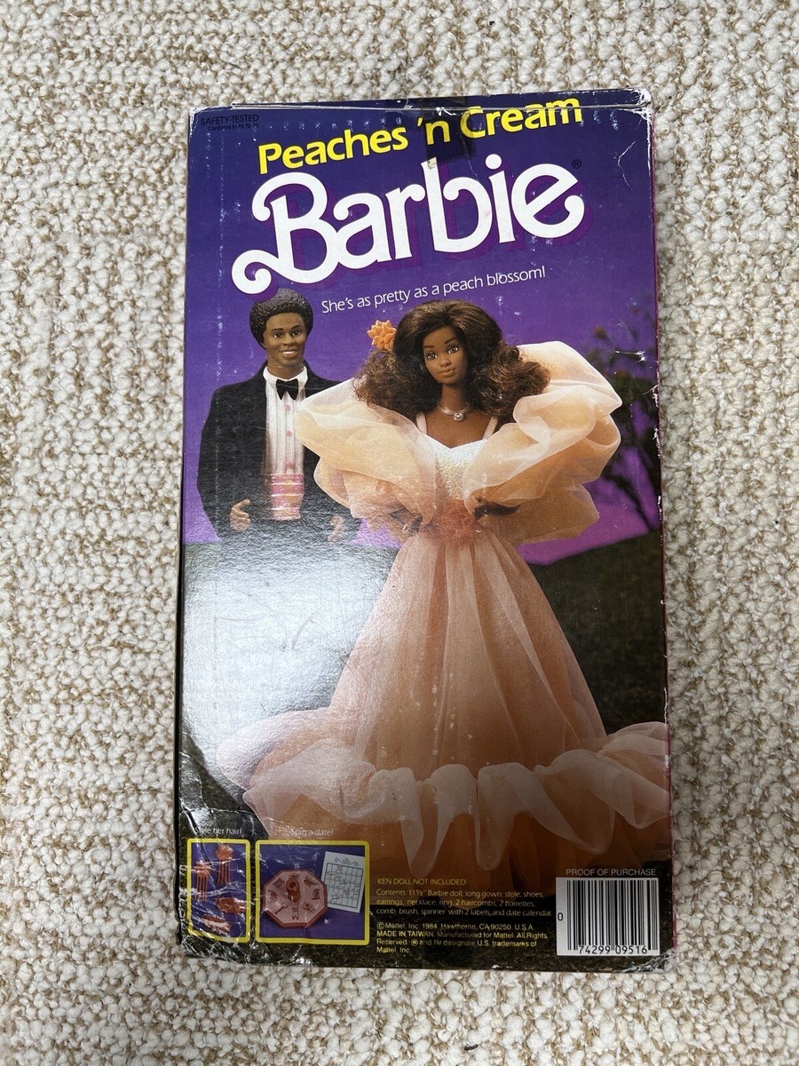 Vintage 1984 Mattel - Peaches 'N' Cream (AA) Barbie Doll #9516