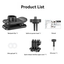 Magnetic Backpack Clip Flat Fixed Bracket Part for ACTION Sports POCKET Camera