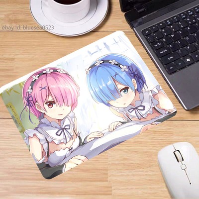 Anime Re Zero Rem Ram Thicken Playmat Laptop Game Mousepad Mouse Pad Desk Pad