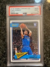 2018 Panini Chronicles Classics Luka Doncic Gold #645 #/10 PSA 9 Mint Rookie RC