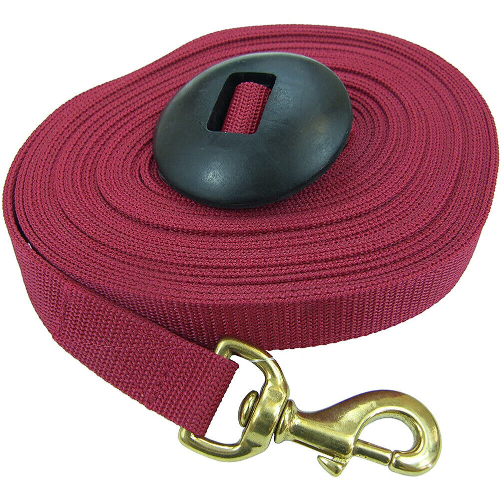 INTREPID INTERNATIONAL 25ft Limited price sale Red half Lunge Line with Stopper Rubber