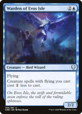 Magic the Gathering (mtg): CMR: Warden of Evos Isle  (x 4)