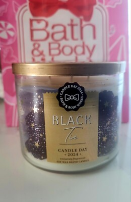 BLACK TIE  Bath & Body Works Large 3 Wick Candle Special Edition Candle Day 
