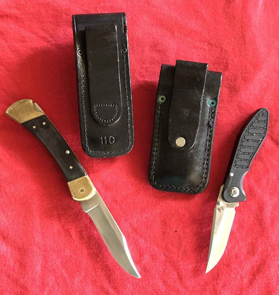 CUCHILLOS VINTAGE BUCK 110 (4 PUNTOS) Y COLT CTO-102 CON FUNDAS NEGRAS - EXCELENTES Foto 3 de 4