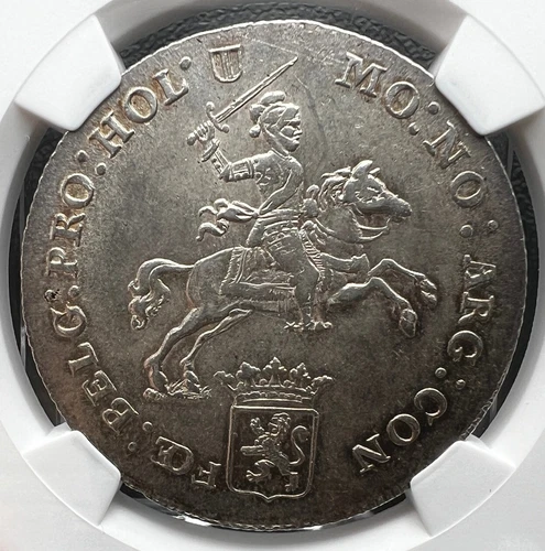 1790 Netherlands Holland Half Ducaton 1/2 Silver Rider NGC MS63 GEM!! HD Video