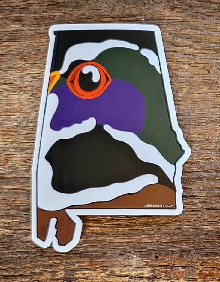 Wood Duck State Cut-Out Stickers – Waterfowl Hunting Decals, Vinyl Bird Decals