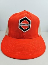 Vintage USA MADE Gifford Hill Patch Trucker Hat Snapback Dad Cap