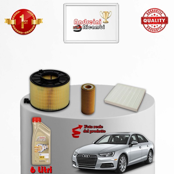 Kit Wartung 3 Filter Und ÖL Audi A4 B9 35 Tfsi 110KW 150CV Ab 2018-image