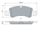Bosch BremsbeläGe Bremsbelegsatz Vorne FüR Porsche 718 Boxster 911 Cabriolet