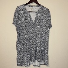 Wonderbly Tiered Dress Women’s 2XL V-Neck Short Sleeves