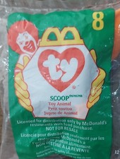 1998 McDonald's Teenie Beanie Babies 8 "Scoop The Pelican" New in Plastic
