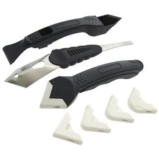 Silicone Scraper Set Metal Plastic Trowel Scraper Set Bathroom Tiling H2145 