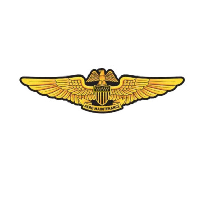 PAMO Professional Aviation Maintenance Officer Badge Wings Sticker Decal