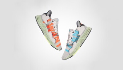 🔥 Adidas ZX 4000 4D I Want I Can Grey Size 14 gray white green