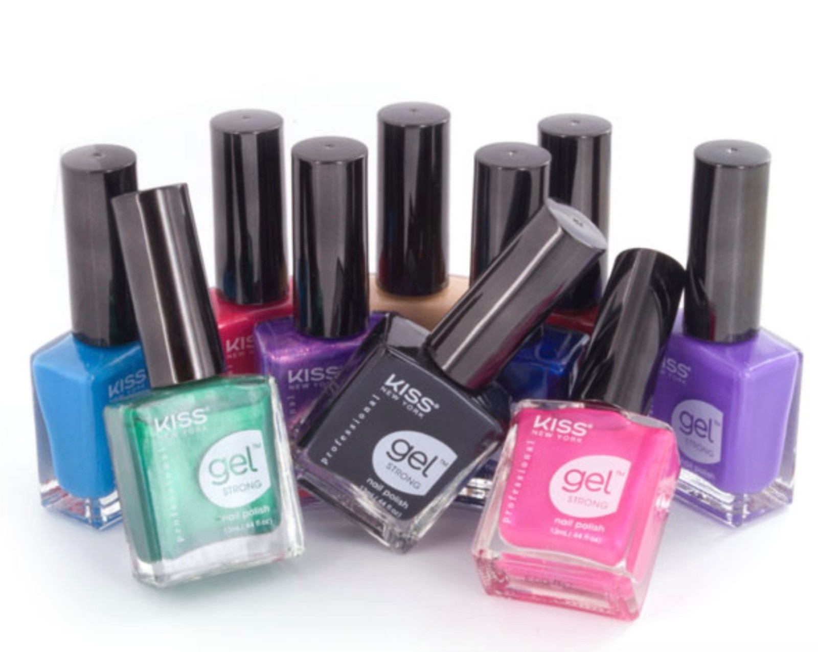 KISS NEW YORK Gel Strong Nail Polish .44oz KNP013 Bloody Lips for