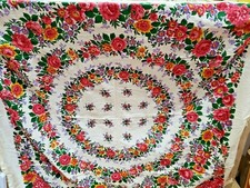 NEW Antique Russian FLOWER print Shawl, Scarf size 60x60" 152x152 cm  4349,55/9