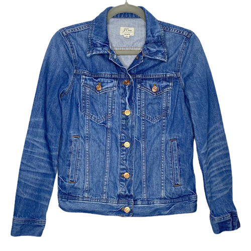 J Crew Jean Jacket Front Button Pockets 