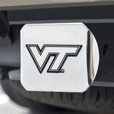 NCAA - Virginia Tech Chrome Hitch Cover 4 1/2''x3 3/8''
