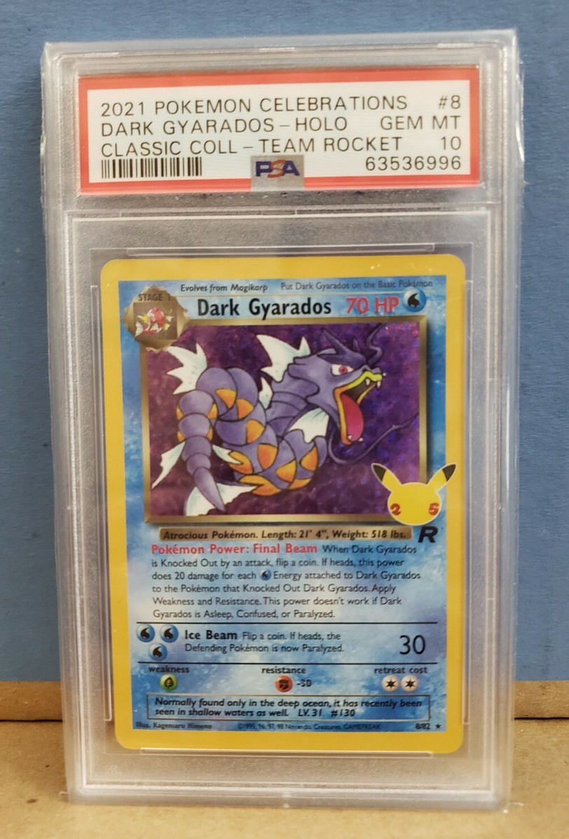 PSA 10 2021 Pokemon Celebrations Classic Collection Dark PSA 10 2021 Pokemon Celebrations Classic Collection Dark