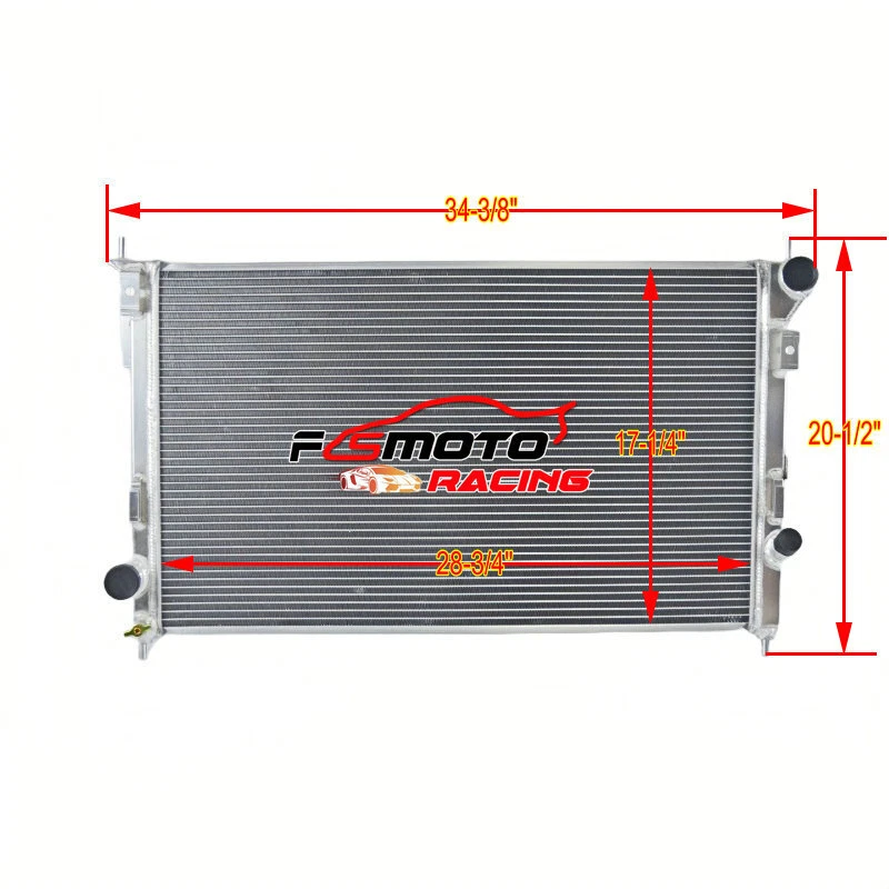 Radiador + cubierta + ventilador para Ford Edge Flex Taurus Mercury Sable Lincoln MT 2007-2016 Foto 2 de 4