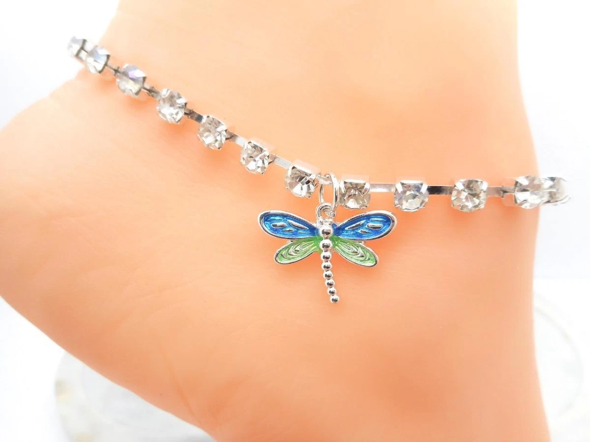 Dragonfly anklet bracelet deals