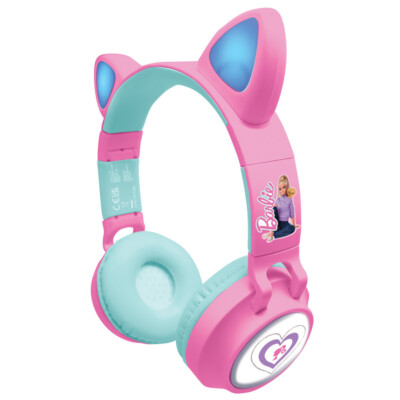 LEXIBOOK KINDER BARBIE BLUETOOTH KABELLOSE KOPFHÖRER MIT LED-LEUCHTEN - HPBTKTBB