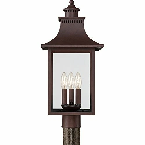 Quoizel CCR9010CU 3-Light Chancellor Outdoor Lantern in Copper Bronze - Picture 6 of 9