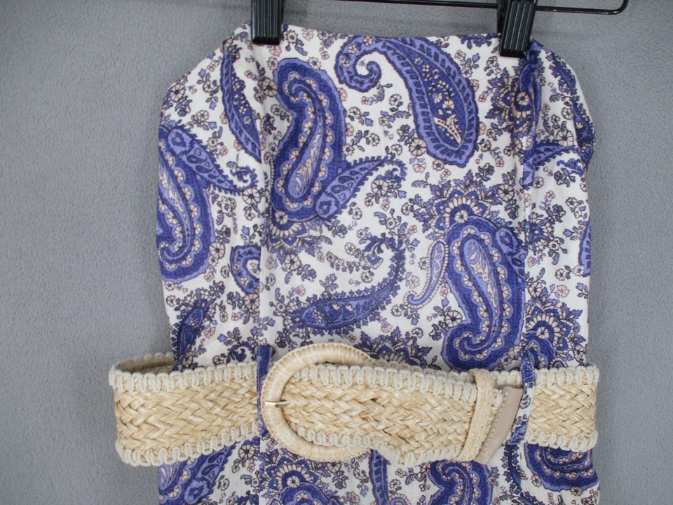 Mono Zimmermann para mujer 0 púrpura lino cachemira fruncido sin tirantes ancho con cinturón Foto 2 de 4