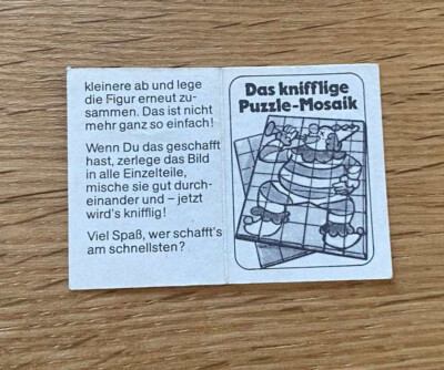 Leaflet BPZ - the tricky puzzle mosaic 1978