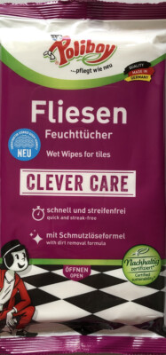 Poliboy Fliesen - Feuchttücher 22x30 cm - 15 Tücher/ Wises