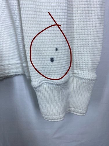 Volcom Shirt Mens Medium White Thermal Waffle Knit Long Sleeve Pullover VINTAGE - Picture 4 of 15