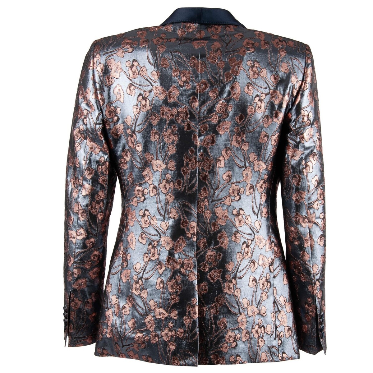 Dolce & Gabbana Lurex Flowers Tuxedo Blazer Suit Jacket