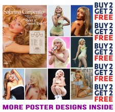 SABRINA CARPENTER POSTER ART PRINT A4 A3 SIZE - BUY 2 GET ANY 2 FREE