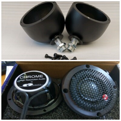 CDT Audio CRM 62i MKBe, Alu pods black for Tweeters CDT Audio ES-01Be 