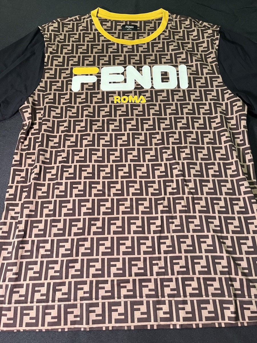 $930 BRAND NEW FENDI LOGO T-SHIRT US FF LOOSE MEDIUM M SHIRT $930 BRAND NEW FENDI LOGO T-SHIRT US FF LOOSE MEDIUM M SHIRT