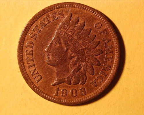 1906 INDIAN CENT   XF+ COND  **616-5