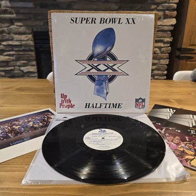 NFL SUPER BOWL XX Halftime Show 1986 Vinyl LP VG+/VG+ w/ Extra Patriots vs Bears
