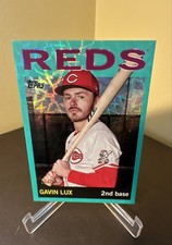 2025 Topps Archives - 1964 Topps Gavin Lux #58 Aqua Scope Foilboard /75