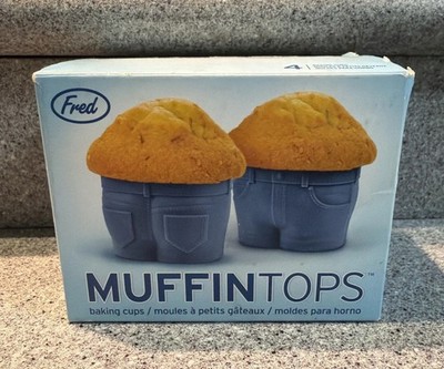 Genuine Fred Muffin Tops Silicone Baking Cups (4pcs) Damaged Box New