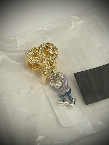 Pandora Disney Parks Shine 50th Anniversary Mickey Mouse Dangle Charm 769597C01 - Picture 3 of 15