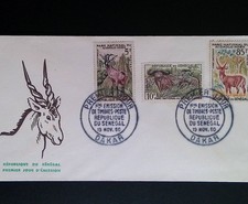CMI) 1960. REPUBLIC OF SENEGAL. REGIONAL FAUNA. FDC. PROTECTION OF FAUNA AND FLO