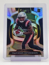 TREVEYON HENDERSON 2025 SELECT SILVER PRIZM ROOKIE #78 PATRIOTS Q6255