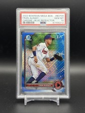 2022 Bowman Mega Box Chrome Blue Refractor Fran Alduey #BCP-39 (RC) PSA 10🔥