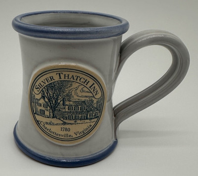 Deneen Pottery Silver Thatch Inn Bed & Breakfast Mug Charlottesville VA 12 oz