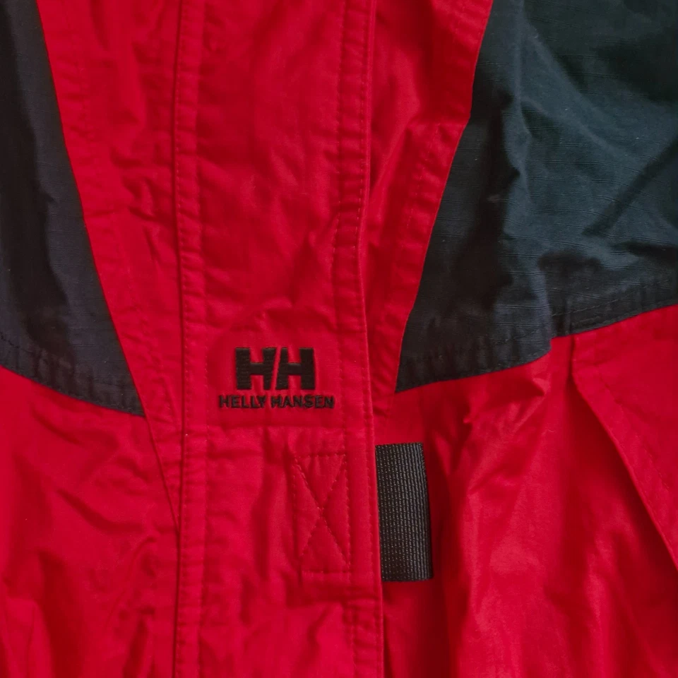 Helly Hansen Waterproof Jacket Womens Medium Red/ Black Tech Shell Rain Coat - Изображение 4 из 4